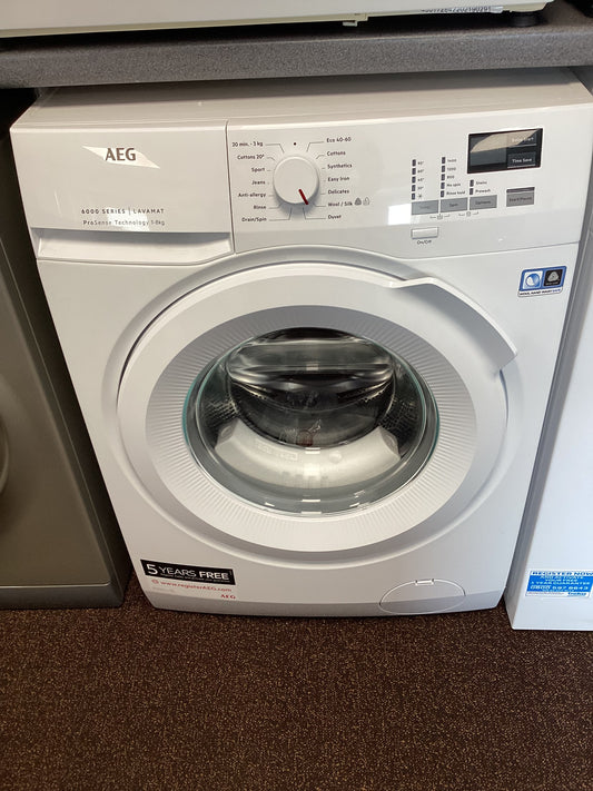 AEG L6FBK841b 6000 SERIES 8KG WASHING MACHINE