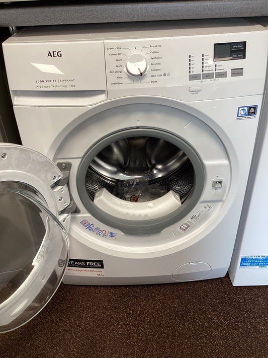 AEG L6FBK841b 6000 SERIES 8KG WASHING MACHINE